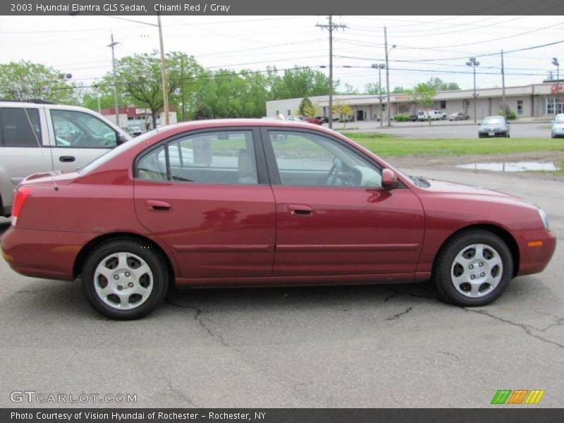 Chianti Red / Gray 2003 Hyundai Elantra GLS Sedan