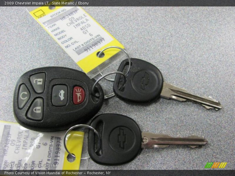 Slate Metallic / Ebony 2009 Chevrolet Impala LT