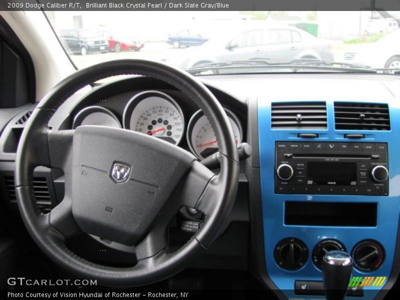 Brilliant Black Crystal Pearl / Dark Slate Gray/Blue 2009 Dodge Caliber R/T