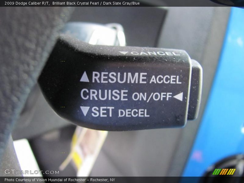 Brilliant Black Crystal Pearl / Dark Slate Gray/Blue 2009 Dodge Caliber R/T