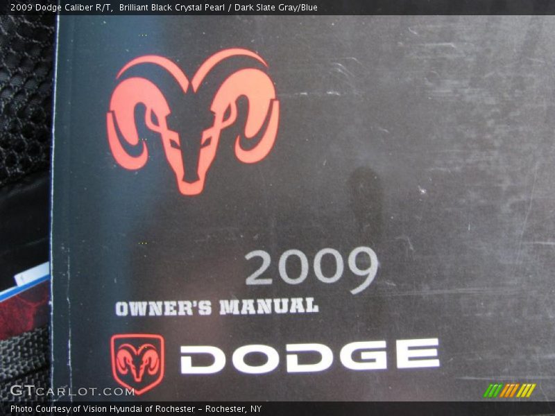 Brilliant Black Crystal Pearl / Dark Slate Gray/Blue 2009 Dodge Caliber R/T