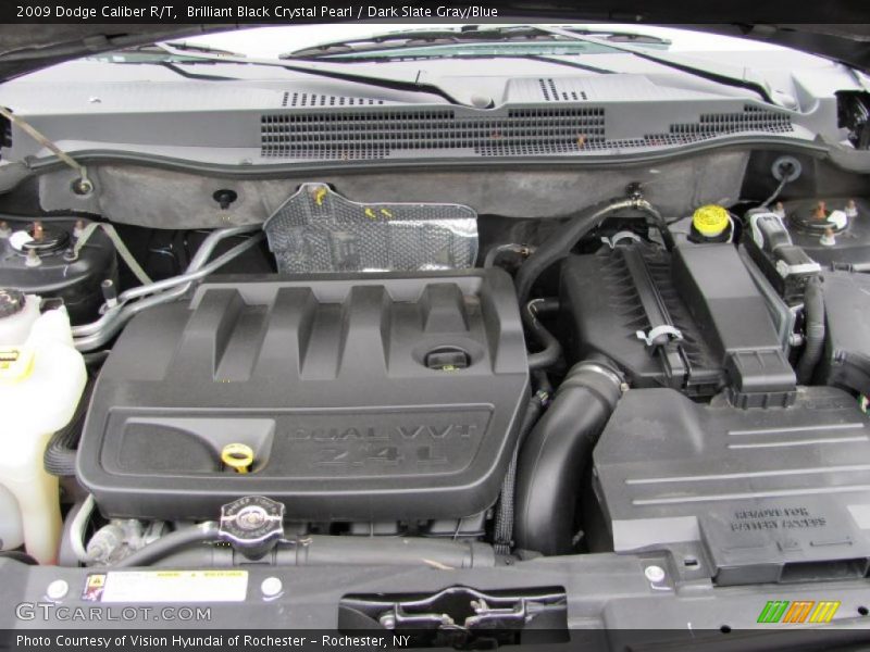 Brilliant Black Crystal Pearl / Dark Slate Gray/Blue 2009 Dodge Caliber R/T