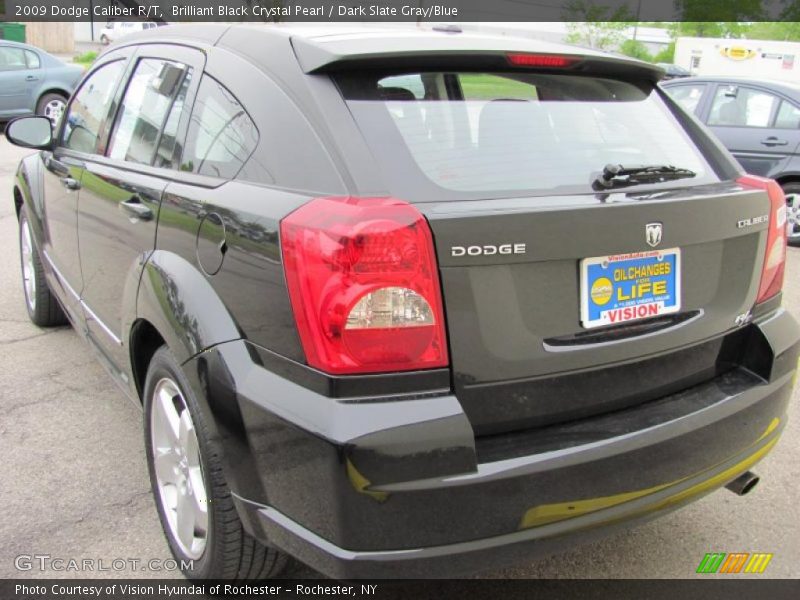 Brilliant Black Crystal Pearl / Dark Slate Gray/Blue 2009 Dodge Caliber R/T