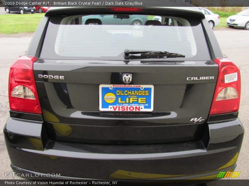 Brilliant Black Crystal Pearl / Dark Slate Gray/Blue 2009 Dodge Caliber R/T
