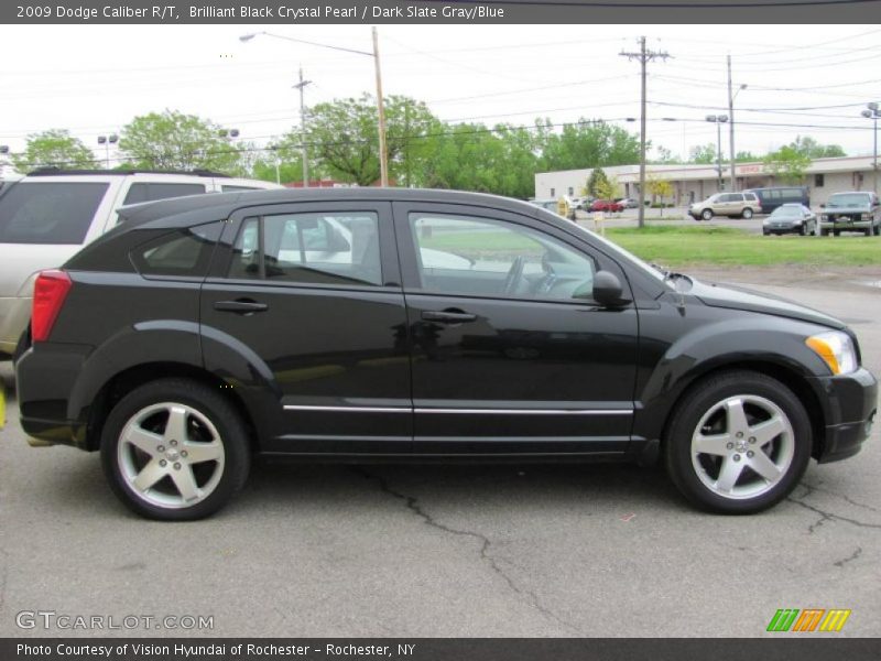 Brilliant Black Crystal Pearl / Dark Slate Gray/Blue 2009 Dodge Caliber R/T