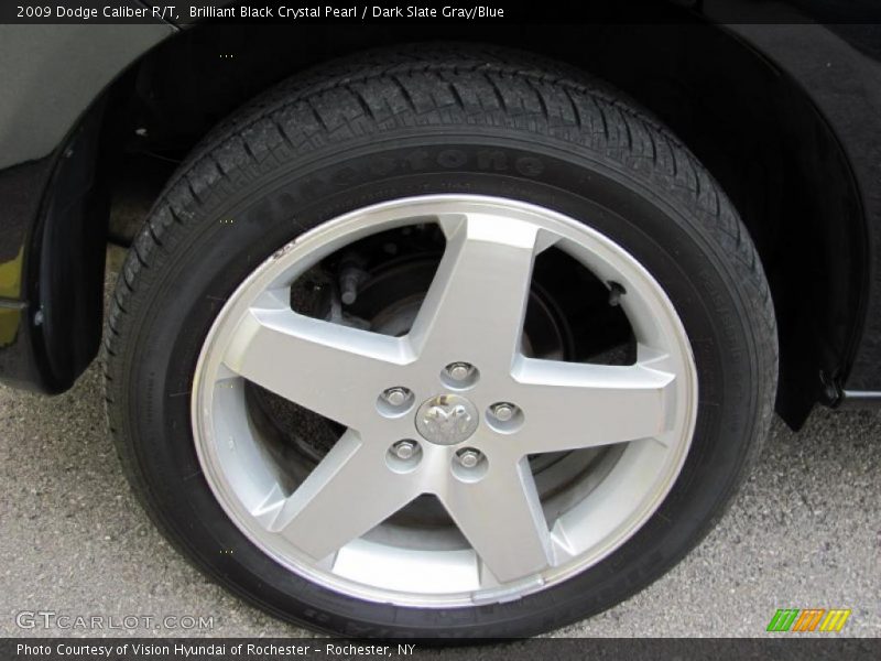 Brilliant Black Crystal Pearl / Dark Slate Gray/Blue 2009 Dodge Caliber R/T