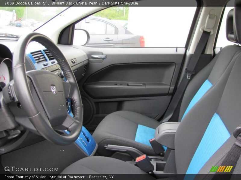 Brilliant Black Crystal Pearl / Dark Slate Gray/Blue 2009 Dodge Caliber R/T
