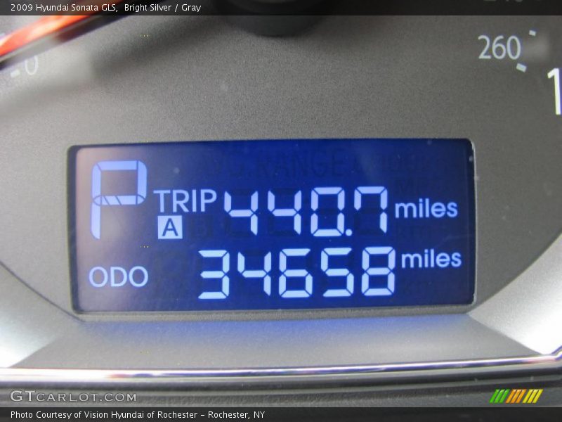 Bright Silver / Gray 2009 Hyundai Sonata GLS