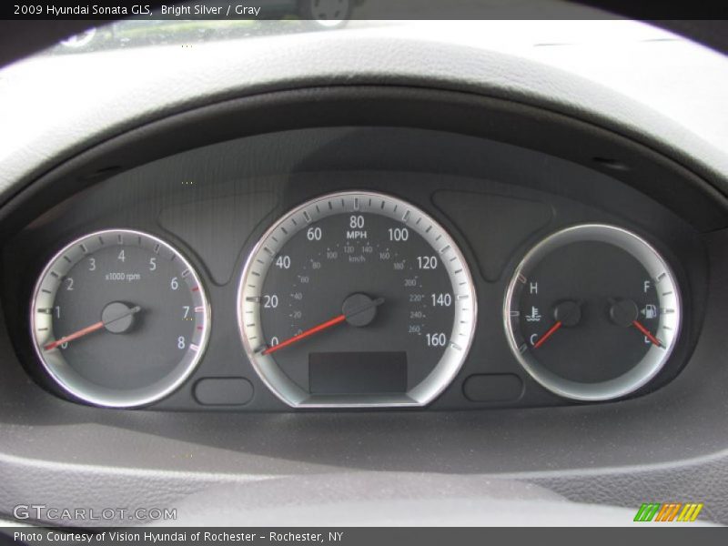 Bright Silver / Gray 2009 Hyundai Sonata GLS
