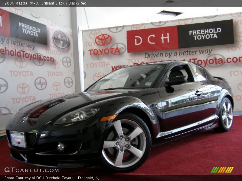Brilliant Black / Black/Red 2006 Mazda RX-8