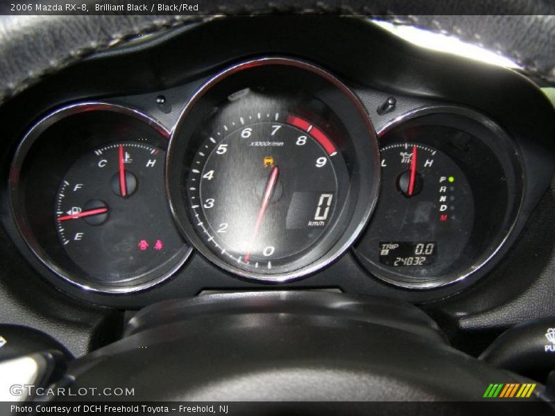 Brilliant Black / Black/Red 2006 Mazda RX-8