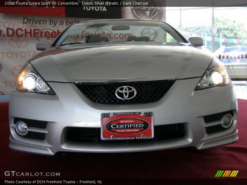Classic Silver Metallic / Dark Charcoal 2008 Toyota Solara Sport V6 Convertible