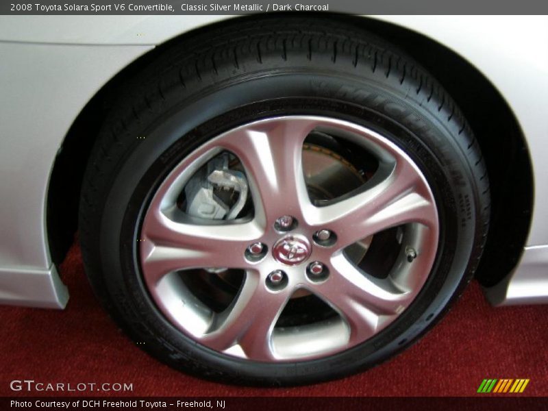 Classic Silver Metallic / Dark Charcoal 2008 Toyota Solara Sport V6 Convertible