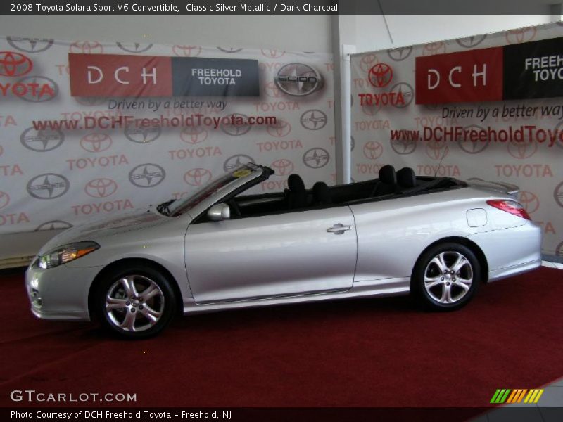 Classic Silver Metallic / Dark Charcoal 2008 Toyota Solara Sport V6 Convertible