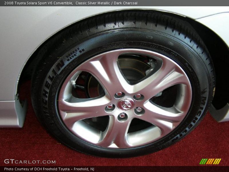 Classic Silver Metallic / Dark Charcoal 2008 Toyota Solara Sport V6 Convertible