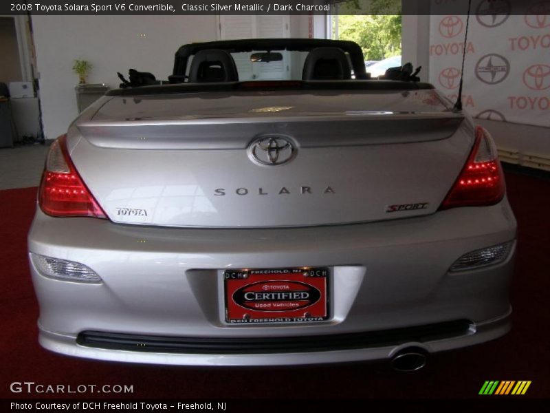 Classic Silver Metallic / Dark Charcoal 2008 Toyota Solara Sport V6 Convertible