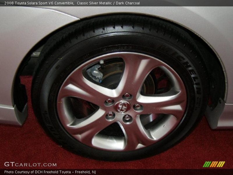 Classic Silver Metallic / Dark Charcoal 2008 Toyota Solara Sport V6 Convertible