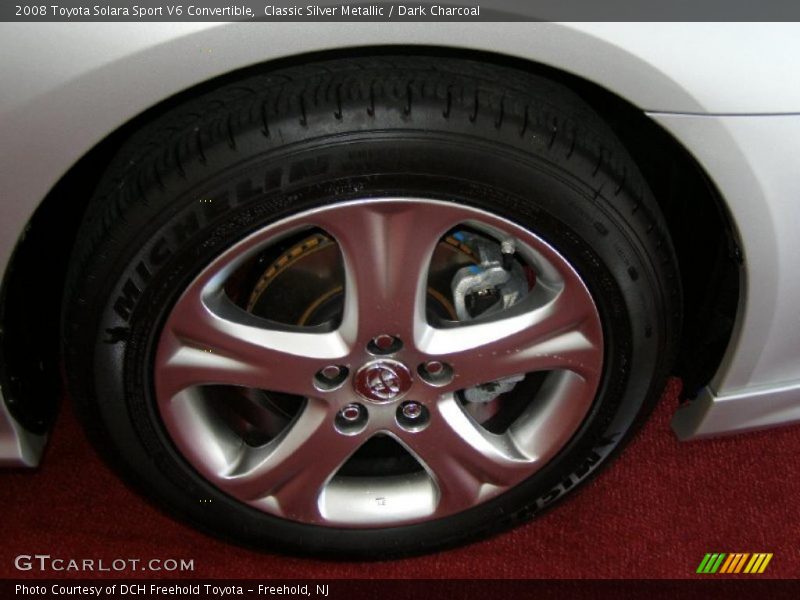 Classic Silver Metallic / Dark Charcoal 2008 Toyota Solara Sport V6 Convertible