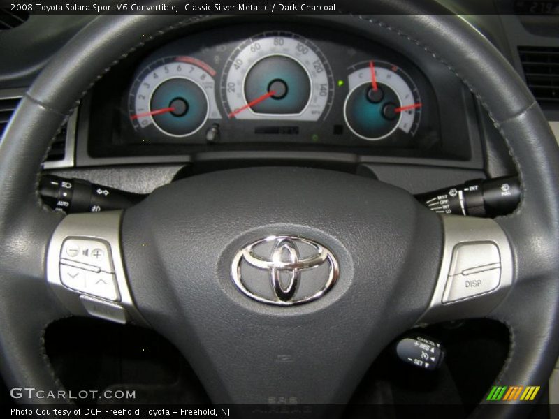 Classic Silver Metallic / Dark Charcoal 2008 Toyota Solara Sport V6 Convertible