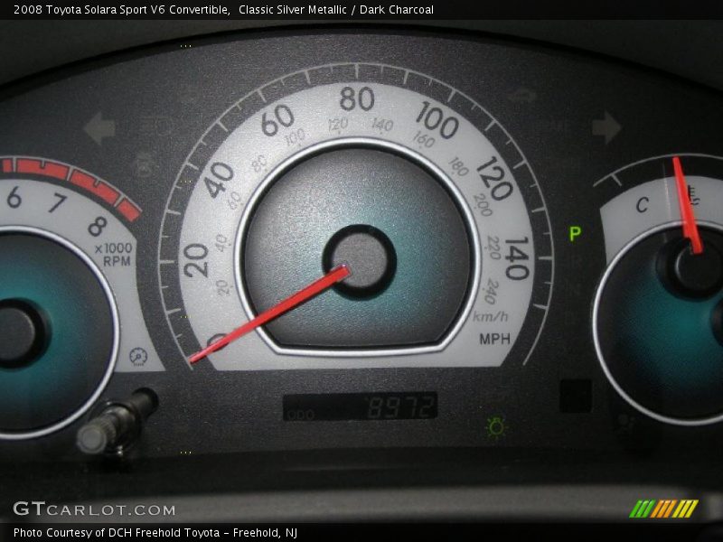 Classic Silver Metallic / Dark Charcoal 2008 Toyota Solara Sport V6 Convertible
