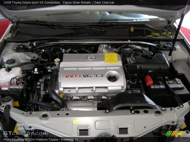 Classic Silver Metallic / Dark Charcoal 2008 Toyota Solara Sport V6 Convertible