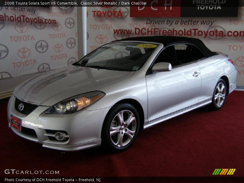 Classic Silver Metallic / Dark Charcoal 2008 Toyota Solara Sport V6 Convertible