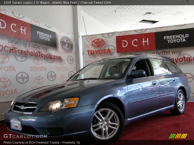Atlantic Blue Pearl / Charcoal Tweed Cloth 2005 Subaru Legacy 2.5i Wagon