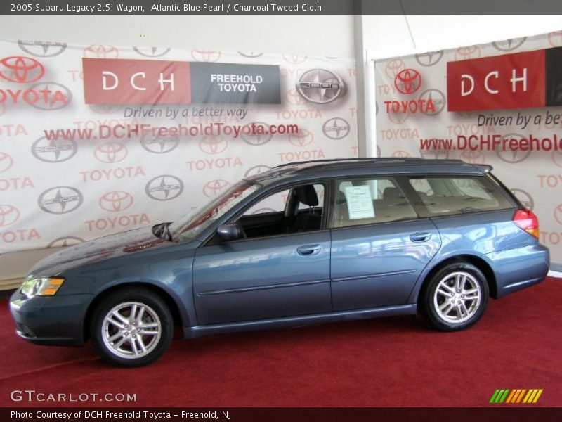 Atlantic Blue Pearl / Charcoal Tweed Cloth 2005 Subaru Legacy 2.5i Wagon