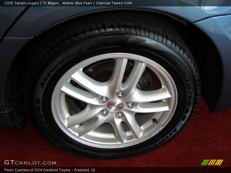 Atlantic Blue Pearl / Charcoal Tweed Cloth 2005 Subaru Legacy 2.5i Wagon