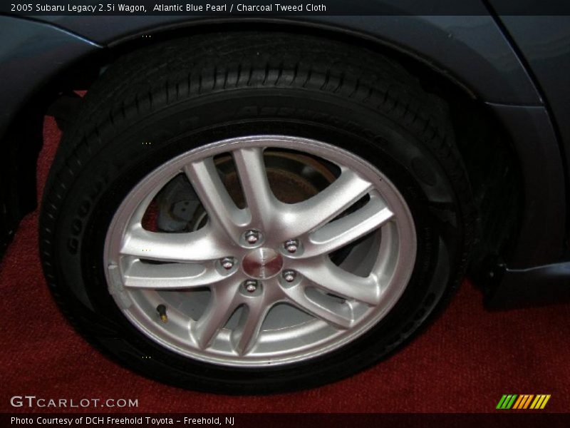 Atlantic Blue Pearl / Charcoal Tweed Cloth 2005 Subaru Legacy 2.5i Wagon