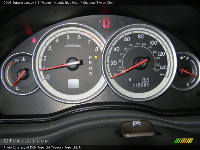 Atlantic Blue Pearl / Charcoal Tweed Cloth 2005 Subaru Legacy 2.5i Wagon