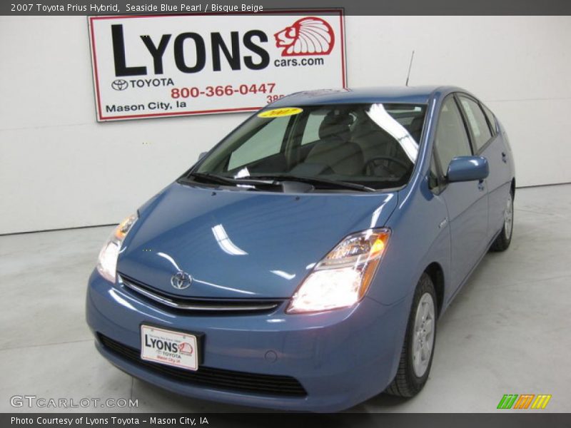 Seaside Blue Pearl / Bisque Beige 2007 Toyota Prius Hybrid