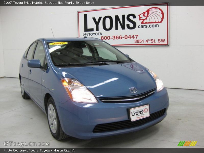 Seaside Blue Pearl / Bisque Beige 2007 Toyota Prius Hybrid