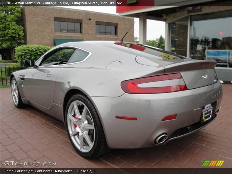 Tungsten Silver / Iron Ore Red 2007 Aston Martin V8 Vantage Coupe