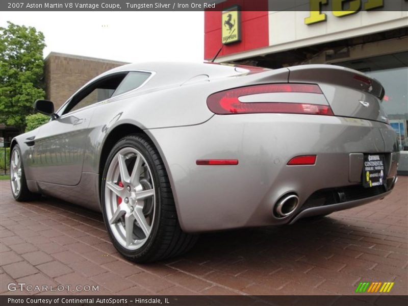 Tungsten Silver / Iron Ore Red 2007 Aston Martin V8 Vantage Coupe