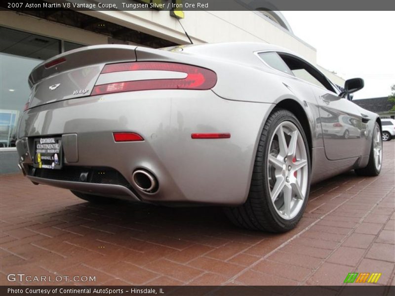 Tungsten Silver / Iron Ore Red 2007 Aston Martin V8 Vantage Coupe