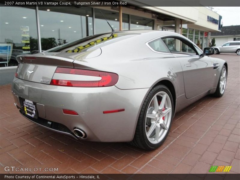 Tungsten Silver / Iron Ore Red 2007 Aston Martin V8 Vantage Coupe