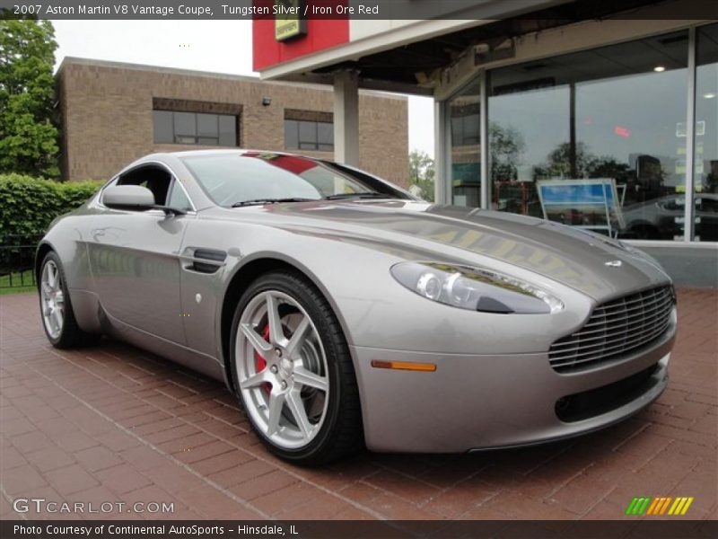 Tungsten Silver / Iron Ore Red 2007 Aston Martin V8 Vantage Coupe