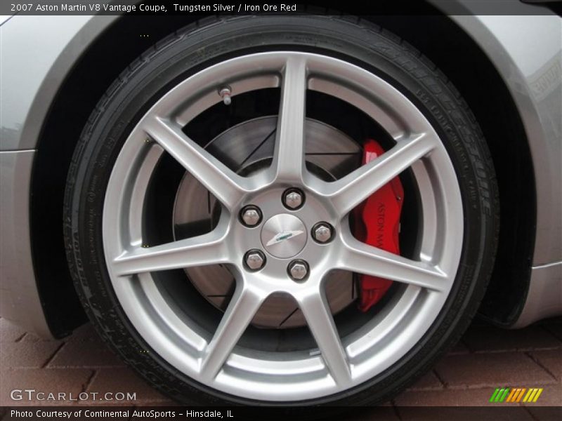 Tungsten Silver / Iron Ore Red 2007 Aston Martin V8 Vantage Coupe