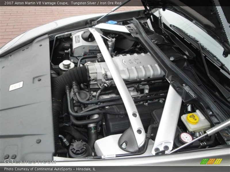 Tungsten Silver / Iron Ore Red 2007 Aston Martin V8 Vantage Coupe