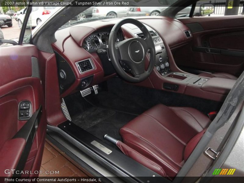 Tungsten Silver / Iron Ore Red 2007 Aston Martin V8 Vantage Coupe