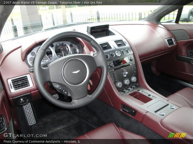 Tungsten Silver / Iron Ore Red 2007 Aston Martin V8 Vantage Coupe