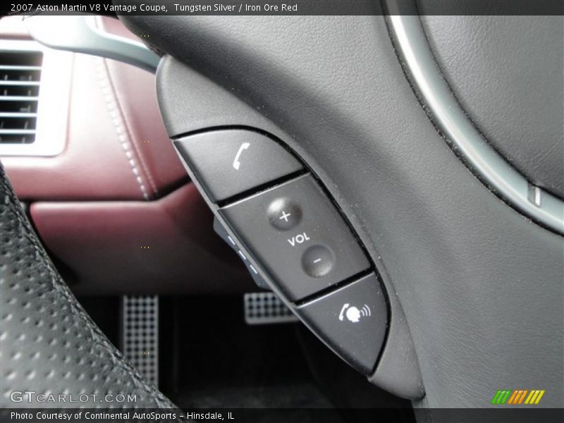 Tungsten Silver / Iron Ore Red 2007 Aston Martin V8 Vantage Coupe