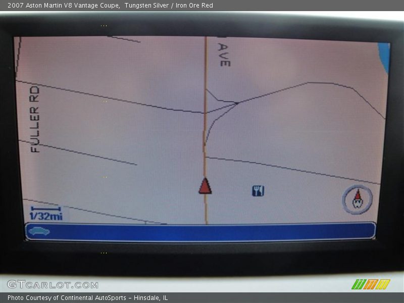Tungsten Silver / Iron Ore Red 2007 Aston Martin V8 Vantage Coupe