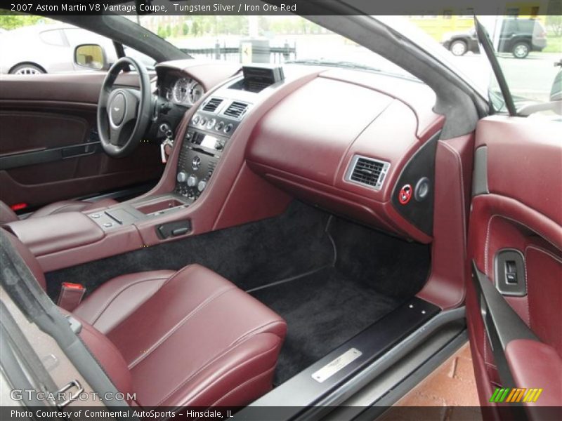 Tungsten Silver / Iron Ore Red 2007 Aston Martin V8 Vantage Coupe