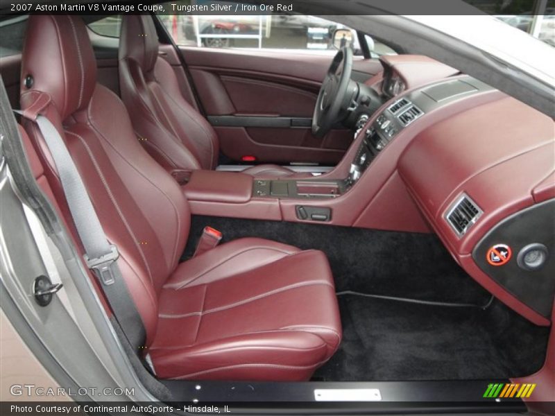 Tungsten Silver / Iron Ore Red 2007 Aston Martin V8 Vantage Coupe