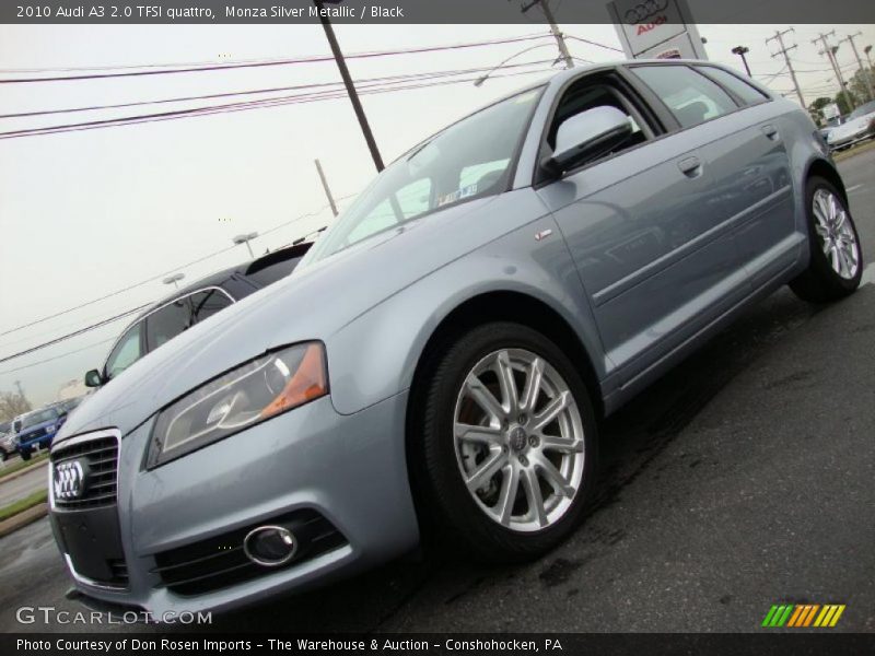 Monza Silver Metallic / Black 2010 Audi A3 2.0 TFSI quattro