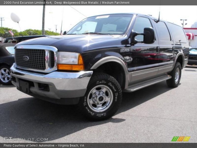 Deep Wedgewood Blue Metallic / Medium Parchment 2000 Ford Excursion Limited 4x4