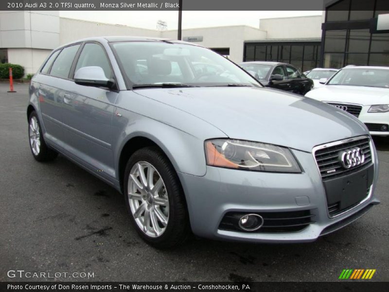 Monza Silver Metallic / Black 2010 Audi A3 2.0 TFSI quattro