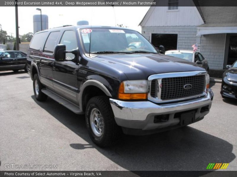 Deep Wedgewood Blue Metallic / Medium Parchment 2000 Ford Excursion Limited 4x4